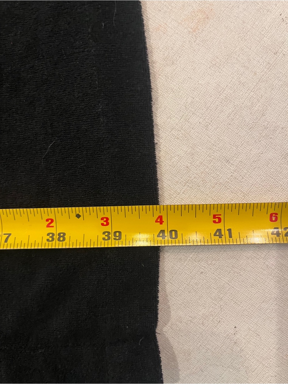 Classic Black Lace-Trim terrycloth zippered cover up. GUC! - Picture 7 of 7